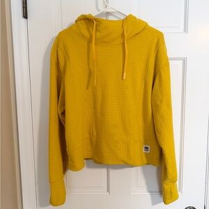Outdoor Research Trail Mix Waffle Knit Yellow Hoodie